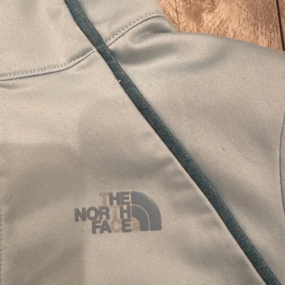 The North Face Womens Light Blue Quarter Zip‎ Pullover Top Athletic Size S P